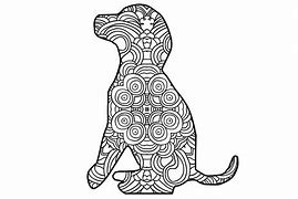 Image result for Dog Mandala Coloring Pages