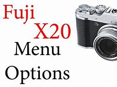 Image result for Fujifilm X20 Menu