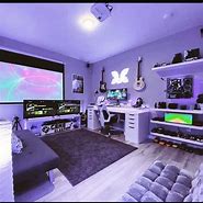 Image result for Gamer Bedroom Setup