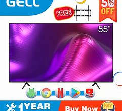 Image result for 55-Inch Smart TV On Wall