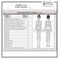 Image result for Template for Sewing Body Measurement Chart