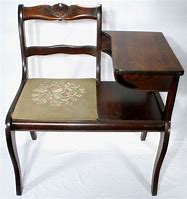 Image result for Antique Gossip Bench Phone Table