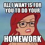Image result for College Homework Meme