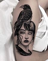 Image result for Black Crow Tattoo Drawings