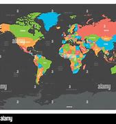 Image result for World Map with Countries Capitals