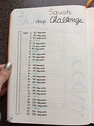Image result for 30-Day Challenge Bullet Journal