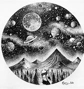 Image result for Black and White Galaxy Outer Space