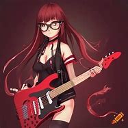 Image result for Anime Girl Playing Guitar