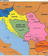 Image result for Map of Serbia and Croatia
