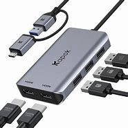 Image result for USB to Dual HDMI-Adapter