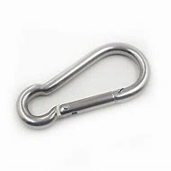 Image result for Stainless Steel Snap Clips Elastic Spring