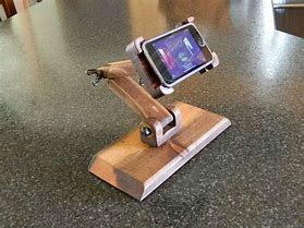 Image result for Wooden Holder for Tablet and Phone