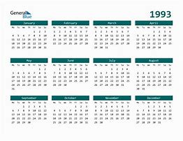 Image result for 1993 Calendar
