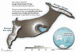 Image result for Tonga Volcano Before and After