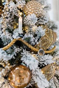 Image result for Gold Christmas Tree