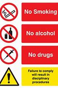 Image result for No Smoking Alcohol Drugs