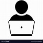 Image result for Person at Computer Icon