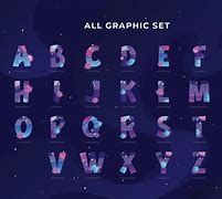 Image result for Galaxy Text Alphabet