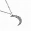 Image result for 14K White Gold Crescent Moon Necklace