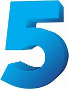 Image result for Blue Number 5 with Circle