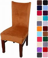 Image result for Velvet Dining Chair Slipcovers