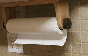 Image result for Wooden Kitchen Paper Towel Holder