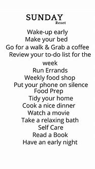 Image result for Sunday Reset Self-Care