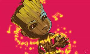 Image result for Baby Groot Painting