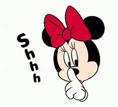 Image result for Minnie Mouse Quiet Shh
