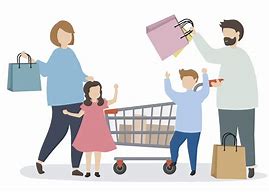 Image result for Family Shopping Cartoon