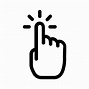 Image result for Finger Tap Icon