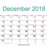 Image result for December 2018 Calendar Printable