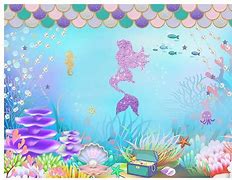 Image result for Mermaid Birthday Background