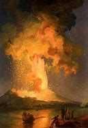 Image result for Eruption of Vesuvius Painting