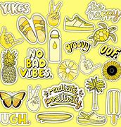 Image result for Aesthetic Stickers Yellow Printable