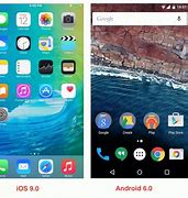 Image result for Phone Home Screen iOS vs Android