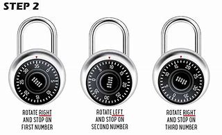 Image result for How to Open a Combination Lock without Code