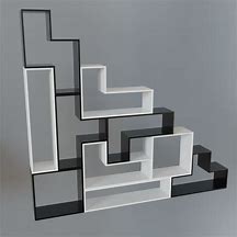 Image result for Wall Book Shelf Tetris Shape