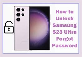 Image result for Forgot Pin for My Galaxy S23 Ultra