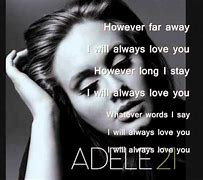 Image result for Adele Love Song Lyrics