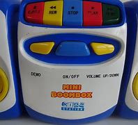 Image result for Mini Blue Cassette Player Radio Boombox
