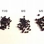 Image result for Sead Beads Actual Sizes
