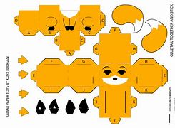 Image result for Papercraft Fox Template