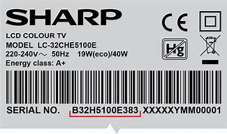 Image result for Sharp Serial Number