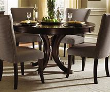 Image result for Round Dining Table with Leaf and Chairs