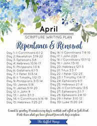 Image result for April Bible Reading Plan