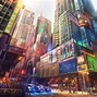 Image result for Anime City Backgrounds Drawings