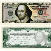 Image result for Picture of a Real Million Dollar Bill