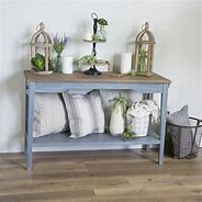 Image result for Rustic Blue Console Table