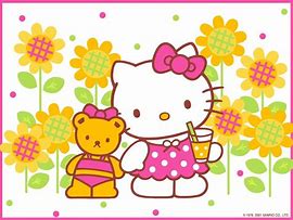 Image result for Hello Kitty Spring Clip Art